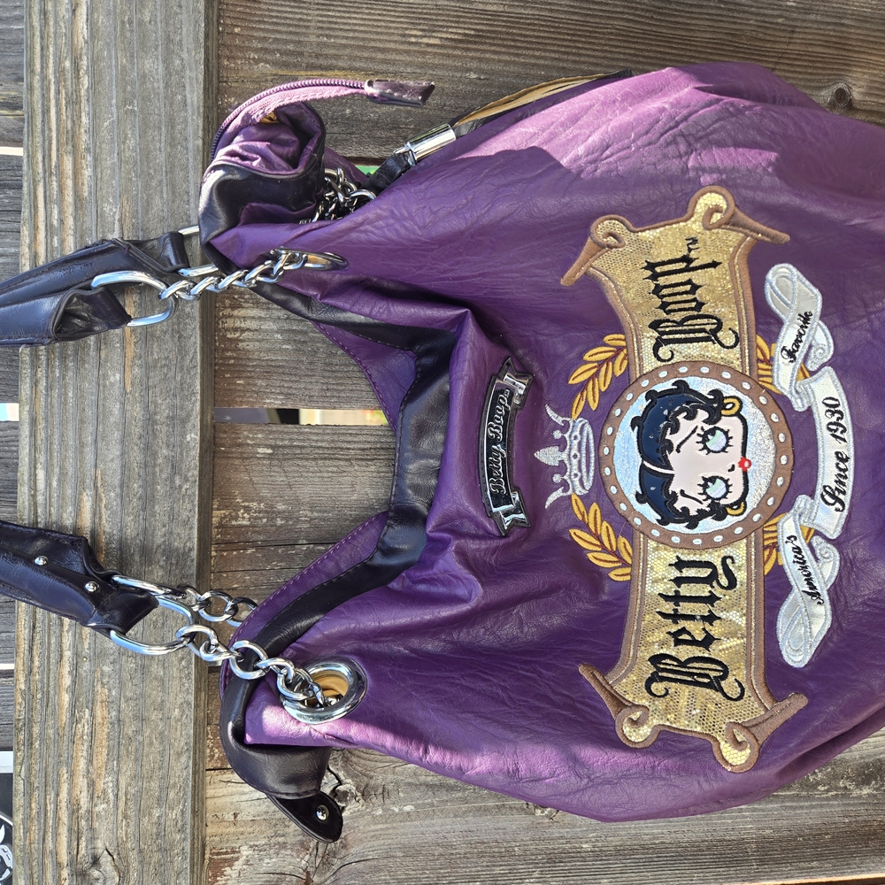 Betty Boop Purple Shoulder Bag